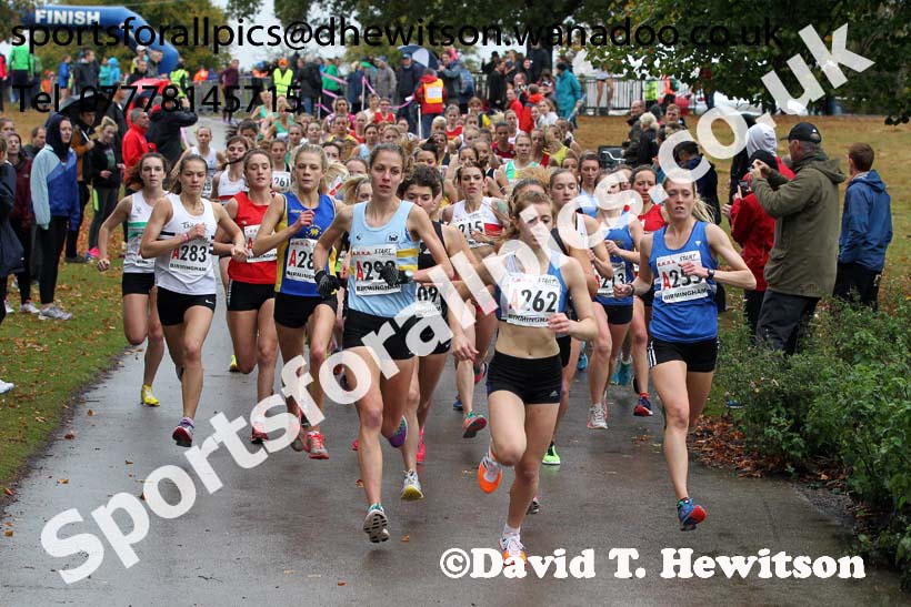 Start of the womens 4 stage road relay, English National 6 and 4 Stage Road Relays, Sutton Park, Birmingham. Photo: David T. Hewitson/Sports for All Pics